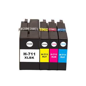 惠普<span class=keywords><strong>Designjet</strong></span> 711 T125 711XL 711 XL兼容墨盒的颜色区域，适用于惠普<span class=keywords><strong>T520</strong></span> T120 <span class=keywords><strong>T520</strong></span>打印机的全颜料墨水 - Product Image 2