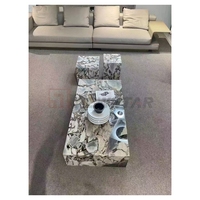 Newstar Marbre Meubles Blanc Marbre Bas Plinthe Salon Centre Table Basse Affichage Plinthe Table
