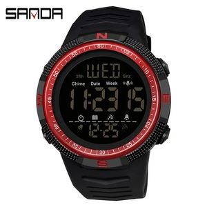 <span class=keywords><strong>SANDA</strong></span> 6014 pour homme LED montres électroniques hommes montres 50M étanche mode montre de sport Relogio Masculino - Product Image 6