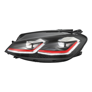 Fari Anteriori JY per <span class=keywords><strong>Volkswagen</strong></span> <span class=keywords><strong>Golf</strong></span> <span class=keywords><strong>7.5</strong></span> 2017-2020, Gruppo Fari LED 6000K con DRL, Plug and Play - Product Image 3