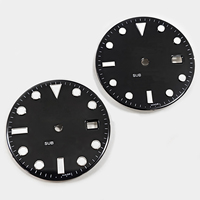 Cadran noir brillant SUB Date, pièce 16610LV 16610LN, avec mouvement 3135