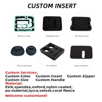 Étui de protection rigide personnalisé pour casque de moto, étanche, anti-rayures, en EVA + nylon, noir, durable pour les voyages
