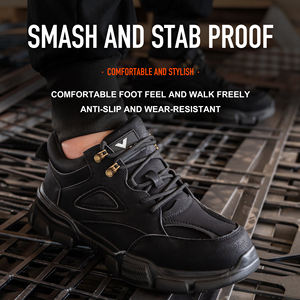 Amazon chaussures <span class=keywords><strong>de</strong></span> sécurité à bout en acier pour hommes chaussures <span class=keywords><strong>de</strong></span> travail confortables anti-chocs et anti-crevaison - Product Image 2