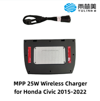 Chargeur sans fil MPP 25W FOD monté sur la console centrale, vente directe d'usine YULIN, pour Honda Civic 2015-2022, accessoires d'origine