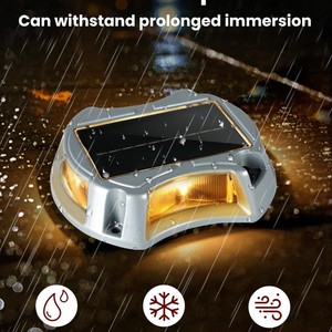 Hua Enxing <b>Solar</b> Deck <b>Lights</b> RGB Waterproof Step <b>Light</b> <b>Outdoor</b> Garden Pathway Driveway Lamp - Product Image 2