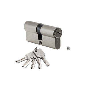 Cerradura de Embutir AKADA SCZ-10 con Perfil Europeo, Cilindro de Puerta de Apertura Simple con Perilla Grande de Latón y 3 Llaves Comunes, Material de ZINC - Product Image 2