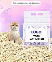 Litière pour chat en granulés agglomérants, désodorisante, sans poussière, adsorption physique, à base d'amidon de manioc et de soja, saveur originale, tofu beige
