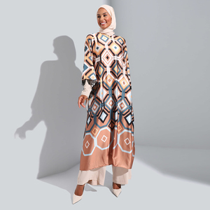 2023 mejor venta Maxi vestido de talla grande de manga larga <span class=keywords><strong>ropa</strong></span> islámica <span class=keywords><strong>moda</strong></span> con cuentas caftán marroquí vestido Oriente Medio <span class=keywords><strong>ropa</strong></span> árabe - Product Image 2