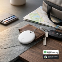 Traceur localisateur AirTags pour bracelet, carte, mini accessoire universel, vêtements, bagages, lot de 4, 2
