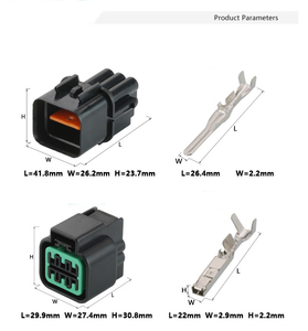 Conector Eléctrico Impermeable de 6 Pines para Automóvil, Conector para Faro Delantero, DJ70610Y-2.2-11/21 - Product Image 3