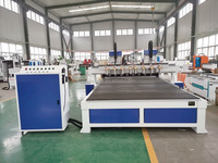 Machine de fraisage CNC multi-têtes pour le travail du bois, gravure, sculpture, Chine, contrôle Syntec Richauto, moteur essentiel, pompe à engrenages
