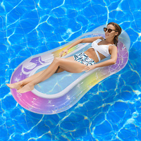 Matelas de piscine gonflable Mart Tapis de flotteur de piscine motorisé de vacances de piscine de flotteur gonflable coloré