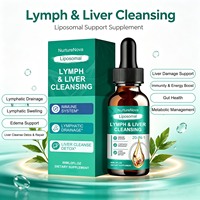 Complément alimentaire liquide oral liposomal 20-en-1 pour drainage lymphatique et détoxification hépatique pour adultes