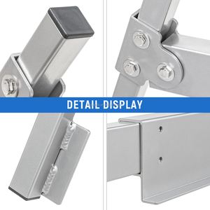 Estante de escalera extensible de aluminio universal, compatible con cualquier tapa/Topper, apto para remolques, furgonetas, camiones de 6 'de ancho - Product Image 4