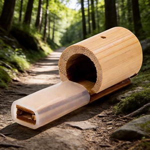 Fischietto Nostalgico in Bambù Fatto a Mano, Patrimonio Culturale Immateriale, Flauto Sonoro Speciale per l'Addestramento e il Richiamo degli Uccelli - Product Image 6