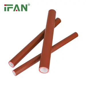IFAN Factory PPH Plumbing System Wholesale Polypropylene Pipe Brown Color Thread Pipe PPH Pipe