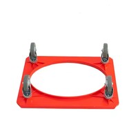 Chariot à conteneur en acier robuste à 4 roues Plate-forme de chariot à outils OEM personnalisable avec une capacité de chargement élevée