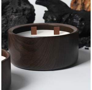 Aikun - Vela Aromática Hecha a Mano con Cera de Soja y Cera de Abeja, Gran Capacidad de 500g, Aroma a Madera de Nogal, para Acción de Gracias y Pascua - Product Image 5