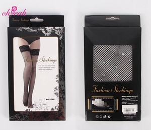 <span class=keywords><strong>Medias</strong></span> de Rejilla Brillantes con Diamantes de Imitación para Niñas, Caja de Embalaje de Papel con Ventana Transparente, <span class=keywords><strong>Medias</strong></span> Elegantes para Niñas - Product Image 4