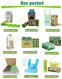 Sac à crottes en peluche, distributeur automatique de sacs à crottes, bol d'eau et ensembles de sacs à crottes TKA Pbat Pla Poop Bag - Product Image 4