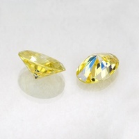 Moissanite ovale jaune citron créée en laboratoire, pierre principale lâche pour bague, certifiée CAL, vente en gros