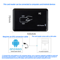 Lector RFID USB Fansine R20D R20C 125kHz Plug&Play Android/Linux Control de Acceso Distancia de Lectura 3-5cm ISO 15693 Muestra 5-7D