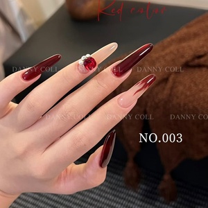 Tpo Hema Free New High Quality Red <b>Nail</b> Polish Glue <b>Set</b> 30 Colors Burgundy Red Series UV <b>Nail</b> Art <b>Gel</b> Wholesale Custom OEM - Product Image 5