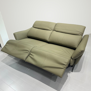 Ensemble de canapés en cuir moderne et luxueux, <span class=keywords><strong>2</strong></span> <span class=keywords><strong>places</strong></span>, fauteuil inclinable électrique ergonomique avec mécanisme d'appui-tête - Product Image 1