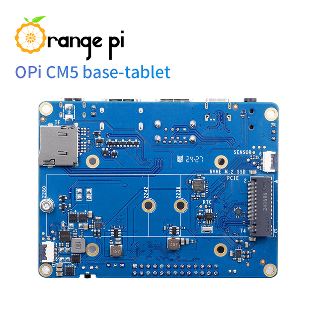 Orange Pi Cm5 Tablet Base Board Onboard Wifi+bt Ble Single Board Computer