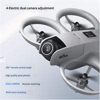 Mini drone GT3 pour enfants débutants, pliable, avec deux caméras 4K, quadricoptère, évitement d'obstacles, 180 °   Objectif réglable par télécommande