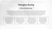 Fibre de verre à haute résistance à la traction 2400/4800 Tex Direct Roving pour profilés et produits en PRV extrudés