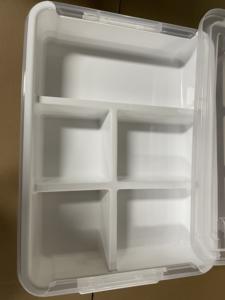 2 <b>PACK</b> <b>Large</b> Capacity Double-Layer Transparent Toy Organizer Building Blocks Storage <b>Box</b> Kids' Stackable PP Plastic Base - Product Image 5