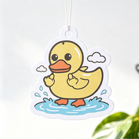 Désodorisant de voiture en papier en forme de chat ou de canard avec logo personnalisé en forme d'animal