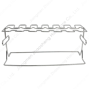 Factory Metal Chicken <strong>Wing</strong> Drumstick Grill Stand Roasted Chicken Rack Holder with <strong>Barbecue</strong> Rack and Leg Hanger - Product Image 3