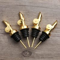 Bec verseur automatique de distributeur d'huile d'olive pour bec verseur d'alcool balistique becs verseurs de bouteille d'alcool verseurs en acier inoxydable verseurs d'or