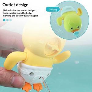 Canard à remonter <span class=keywords><strong>de</strong></span> dessin animé, jouet <span class=keywords><strong>de</strong></span> <span class=keywords><strong>bain</strong></span> pour animaux aquatiques, spécial salle <span class=keywords><strong>de</strong></span> <span class=keywords><strong>bain</strong></span> et piscine, un incontournable pour le <span class=keywords><strong>bain</strong></span> <span class=keywords><strong>de</strong></span> bébé. - Product Image 4
