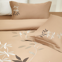 Housse de couette Alenhome 100% coton 200TC à carreaux, douce, anti-boulochage, avec fermeture éclair, style moderne, toutes saisons, pour lits Queen et King