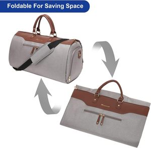 Muestra Gratuita de Bolsa de Viaje Ligera Personalizada para Ropa, Bolsa de Viaje Colgante para Trajes y Equipaje - Product Image 6