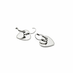 Stainless Steel Heart-Shaped Tray French <b>Hook</b> <b>Clips</b> For Earring Making Jewelry Findings 10mm 12mm 20mm Inner Diameter - Product Image 4