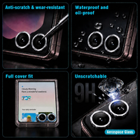 Protector de Lente de Cámara AR con Kit Antipolvo para Samsung Z Flip8 Fold8 Fold8 Ultra, Vidrio Templado 9H OEM al por Mayor