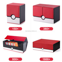 Boîte de rangement personnalisée pour cartes de collection TCG/PTCG, capacité supérieure à 150 cartes, compatible avec plus de 100 cartes sous protègeurs