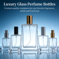 Flacon de parfum rectangulaire en verre épais rechargeable 30/50/60/100ml/Pompe pulvérisatrice personnalisée Emballage cosmétique Jiugao MOQ flexible