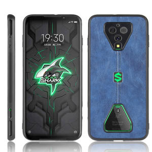 Funda de cuero PU con patrón de piel de vaca ligera, funda protectora trasera para teléfono para Xiaomi <span class=keywords><strong>Black</strong></span> <span class=keywords><strong>Shark</strong></span> 3 <span class=keywords><strong>3Pro</strong></span>, funda trasera de cuero - Product Image 2