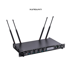 Ad4q Đúng Đa dạng IR Hồng Ngoại 4 Kênh Không Dây Microphone Kim Loại <span class=keywords><strong>Receiver</strong></span> Và Cầm Tay Cho Buổi Hòa Nhạc - Product Image 1