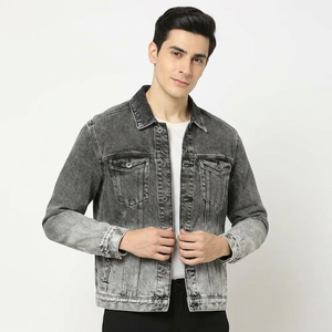 Vestes en jean d'hiver unisexes à design personnalisé de haute qualité pour hommes avec tissu de rembourrage en duvet Service OEM Vente en gros - Product Image 1