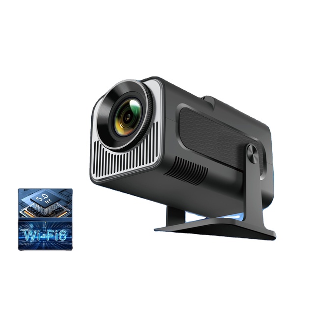 2025 4K Mini Portable Outdoor Android 11 1080P LCD Projector 200 ANSI Lumens WiFi6/BT5.0