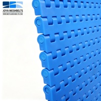 Bande transporteuse modulaire en plastique de type grille flash série JY 9001 pour un transport linéaire des boissons