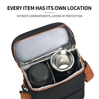 Sac isotherme portable personnalisé pour 2 bouteilles de vin, sac de transport imperméable et isolé pour les voyages, les pique-niques, la plage et le camping