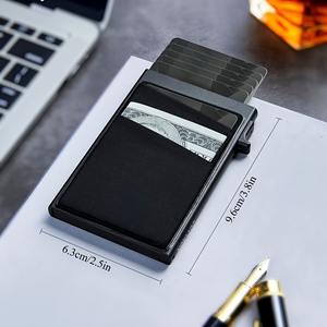 ที่ใส่บัตรอลูมิเนียม RFID แบบป๊อปอัพแบบอัตโนมัติเคสกระเป๋าสตางค์สไตล์ธุรกิจสำหรับบัตรเครดิตและบัตรธนาคาร - Product Image 4