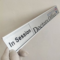 Porta-Nombres de Aluminio Personalizado para Montar en la Pared, Letrero para Puerta de Oficina, Placa con Nombre para Hospital